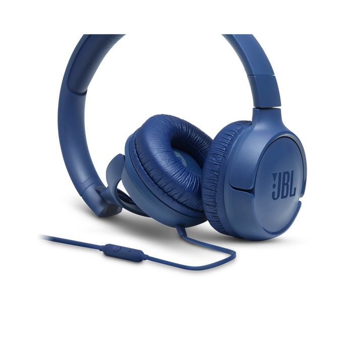 JBL Tune 500 - Blue - Wired on-ear headphones - Detailshot 3 image number null