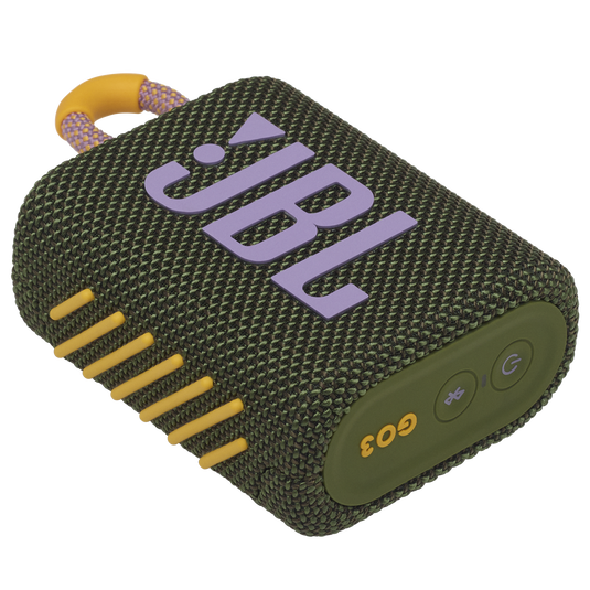 JBL Go 3 - Green - Portable Waterproof Speaker - Detailshot 3 image number null