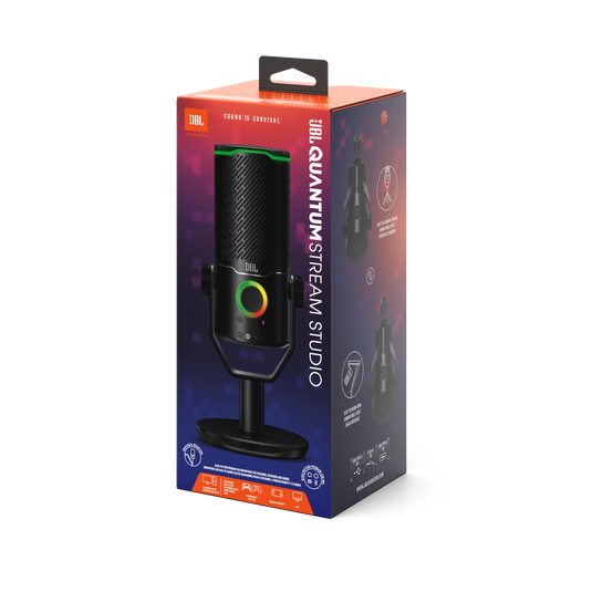 JBL Quantum Stream Studio | Quad pattern premium USB microphone