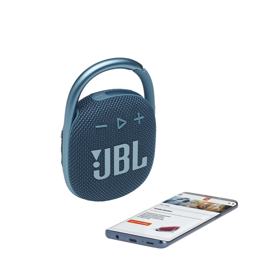 JBL Clip 4 - Blue - Ultra-portable Waterproof Speaker - Detailshot 1 image number null