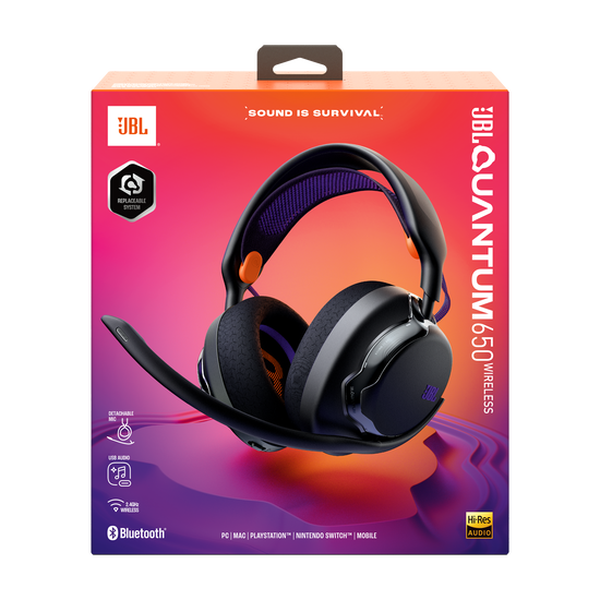 JBL Quantum 650 WIRELESS ゲーミング ヘッドセット JBL Quantum 650 | Wireless multiplatform gaming headset
