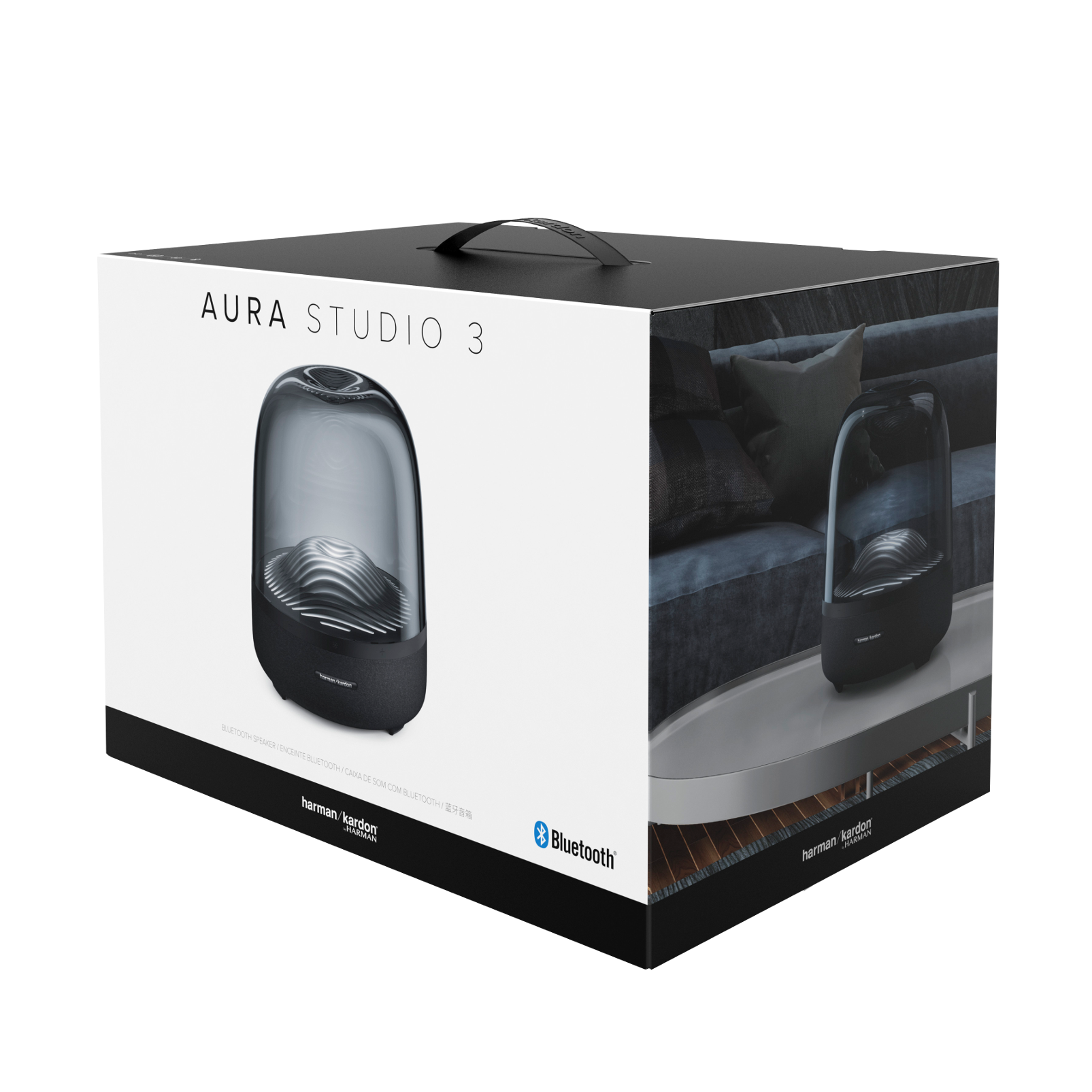 HARMAN KARDON Bluetooth Hangszóró AURA STUDIO 3, Fekete