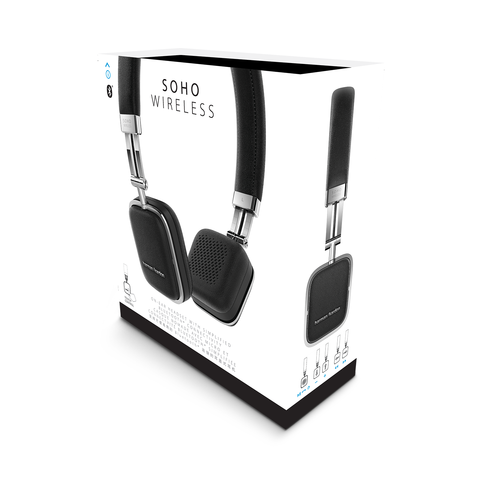 Soho Wireless | Premium, on-ear headset with simplified BluetoothÂ® connectivity.